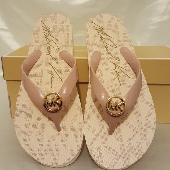 Michael Kors Blush Flip Flop PVC Jet Set 45H3MKA1Q - Picture 1 of 8